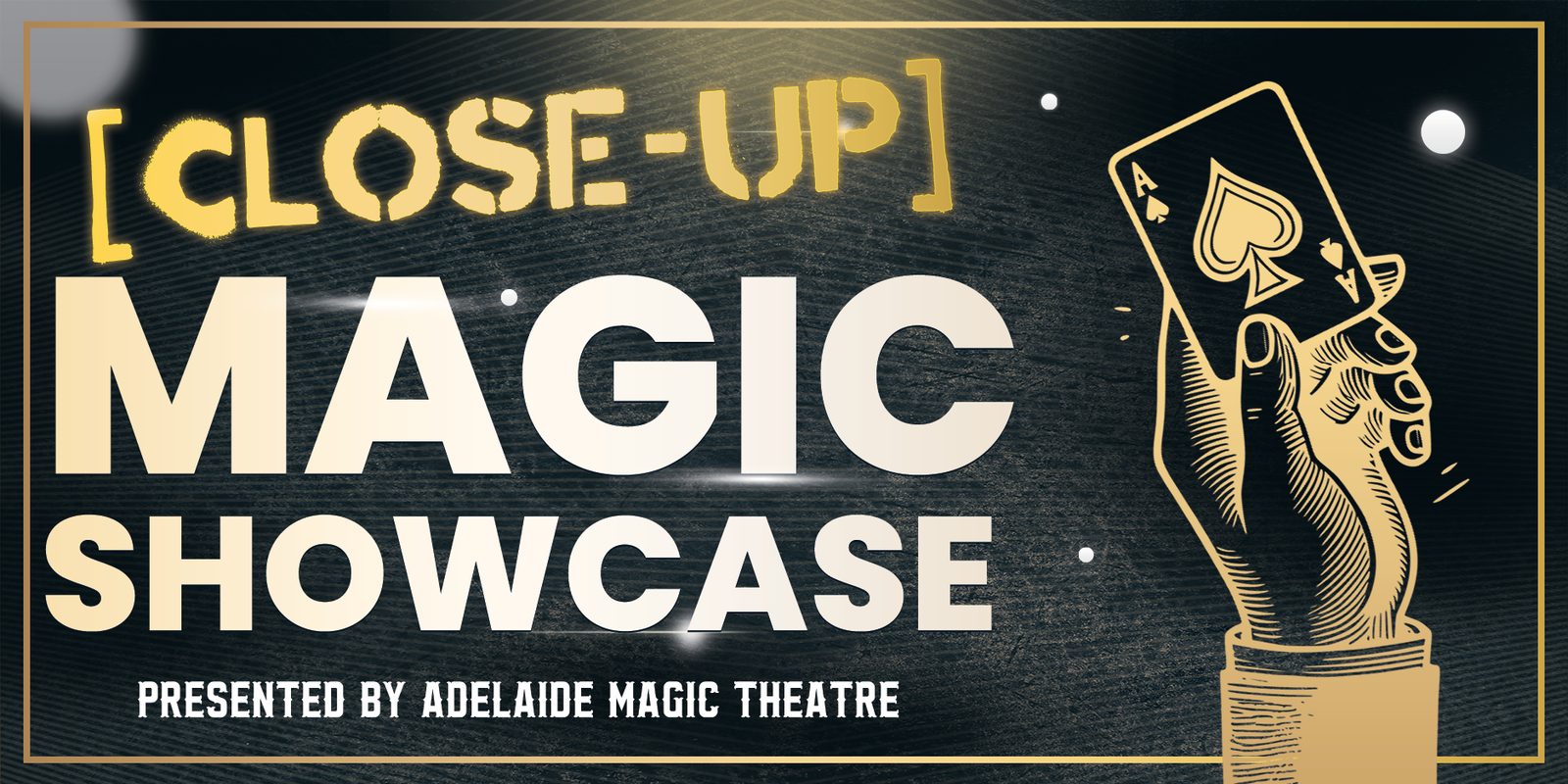 Close-up magic performed at a table for a small, captivated audience in the Adelaide CBD
